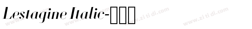 Lestagine Italic字体转换